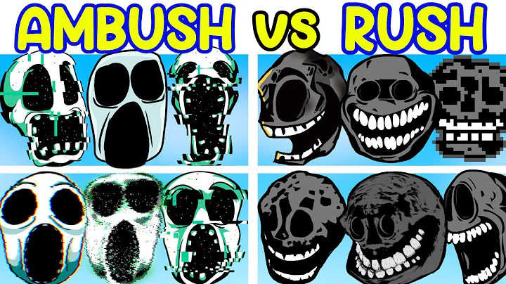 RUSH VS AMBUSH Roblox Doors ALL PHASES - Friday Ni...