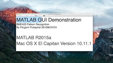 MATLAB GUI Demo on Mac