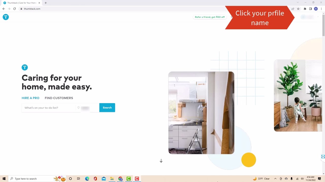 How to Change Your Thumbtack Account Password