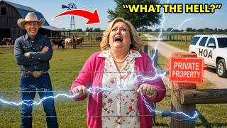 HOA Karen Claims My Ranch Is “Community Property”—So I Installed an Electric Fence and Made Them