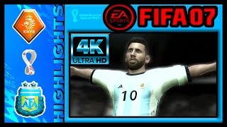 Netherlands vs Argentina  FIFA 07 Qatar World Cup 2022 Patch Subscribe to get this Patch for Free!