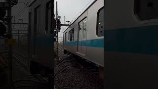 小田原線4000系【通過】3000系【発車】