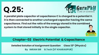 Ch02Q25 (Electric Potential & Capacitance) Assignment Solutions