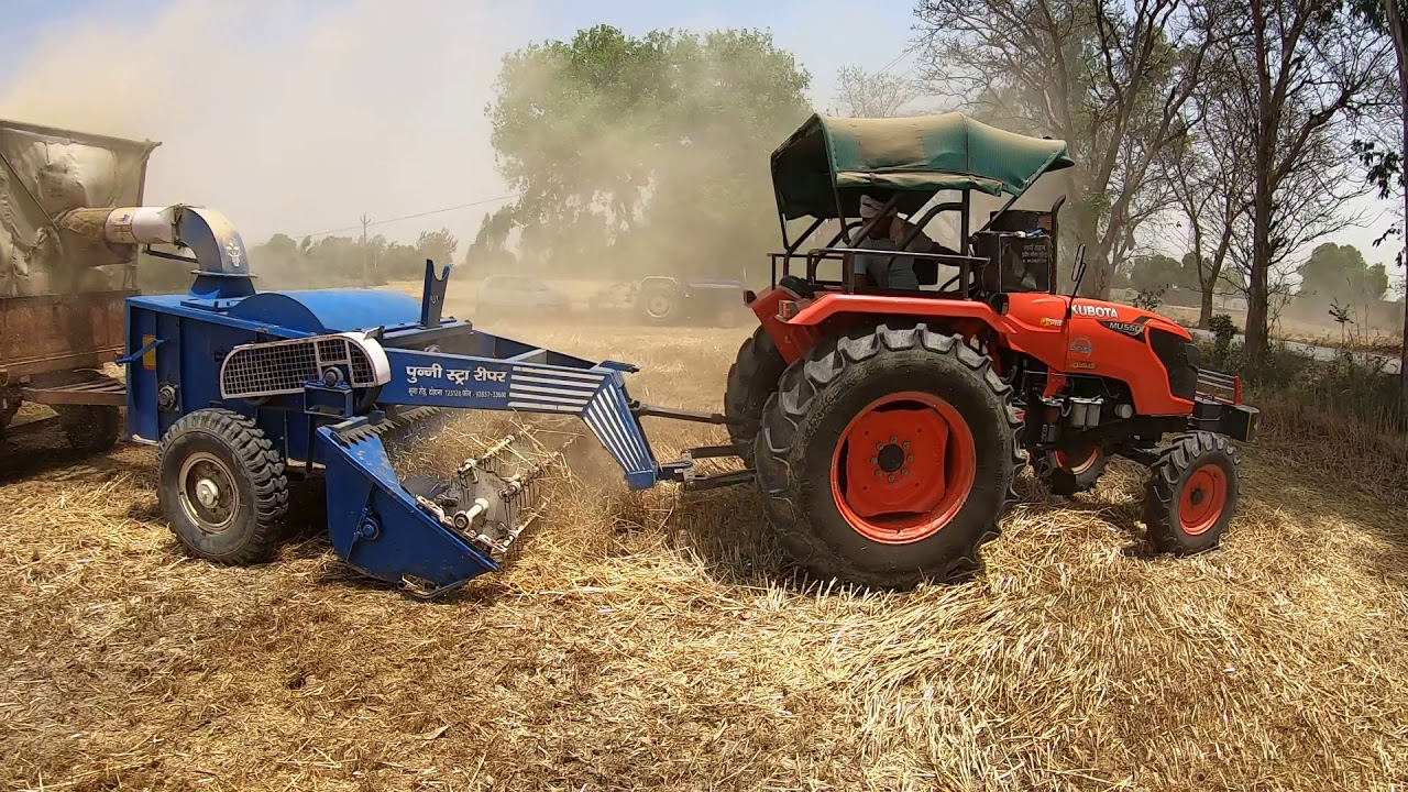 Kubota MU5501 tractor average with reaper 1 litter only 10 minute