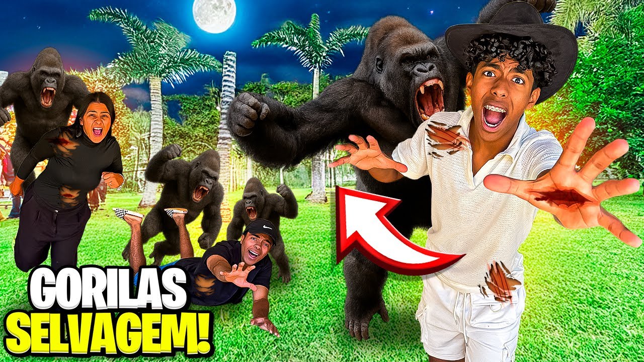 FOMOS ATACADOS POR GORILAS SELVAGENS!! 