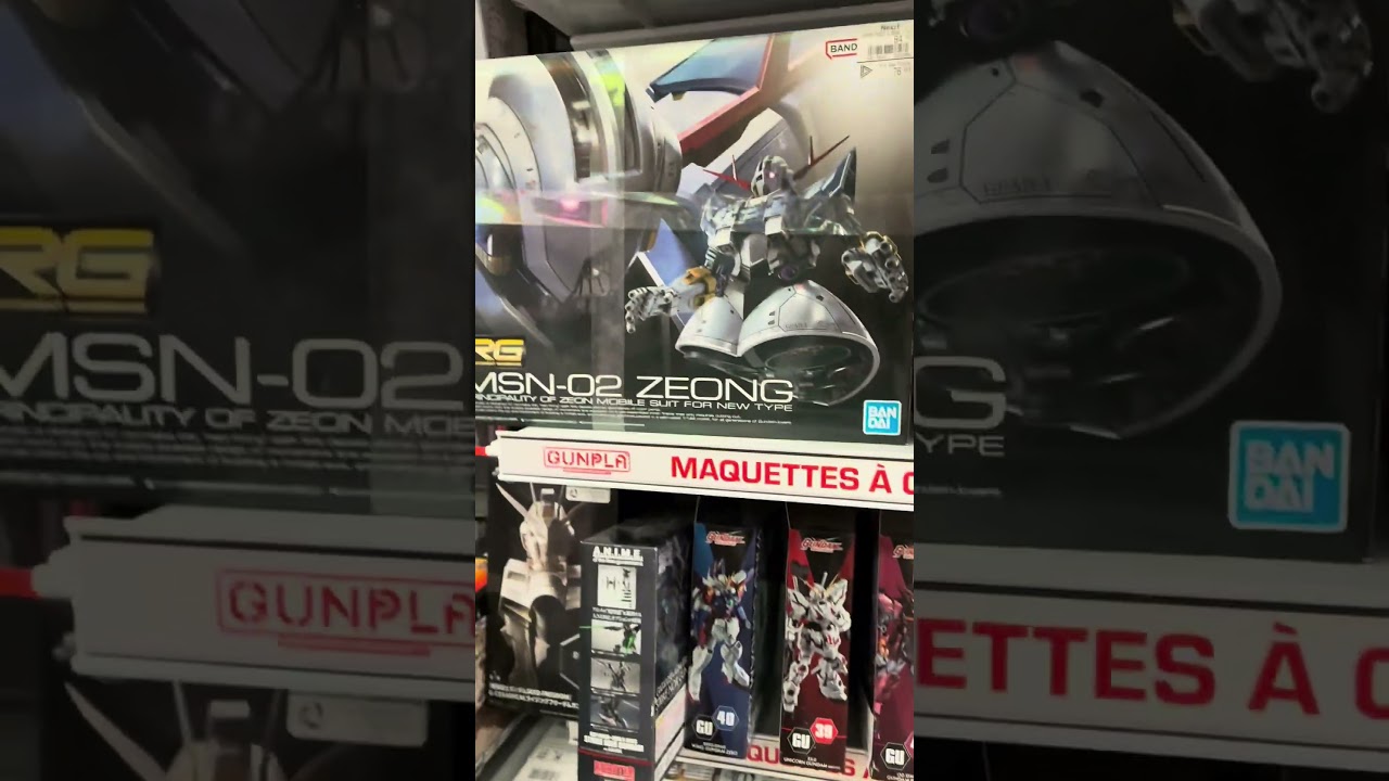 Small Gunpla collection restock at a local GameStop shop 
