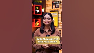 Build AI Agents Fast with Joule Studio | ZaranTech #Shorts