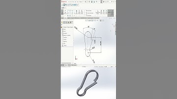 SolidWorks Tutorial: Practice Problem 8.2 #solidworks #solidworkstutorial #cad #feature #sweepboss