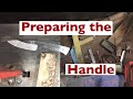 Beginner knife making part 5, cutting knife handle scales.