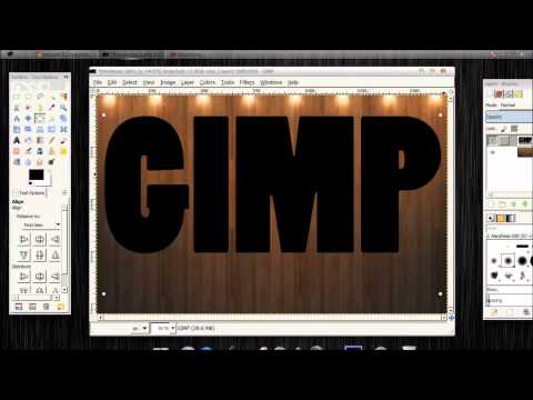 GIMP Tutorials: Engraved Text