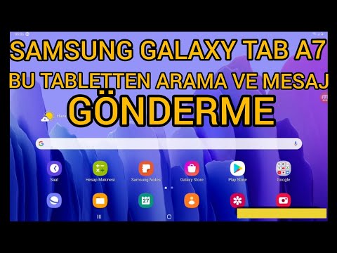 MEB Samsung Galaxy TAB A7 arama yapmıyor