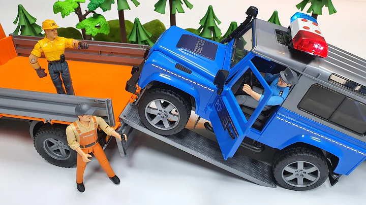 bruder police car toys videos / police chase / bru...