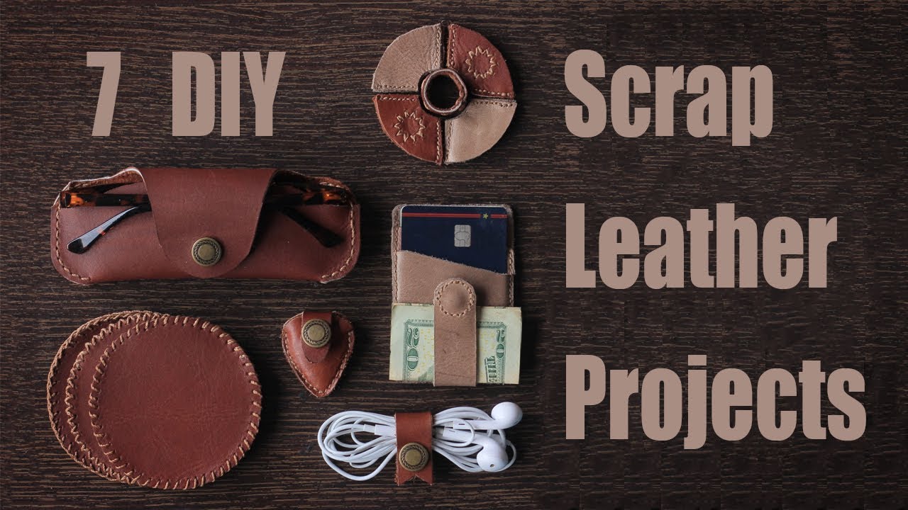 7 Scrap Leather Projects - YouTube