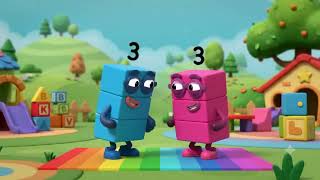 3 + 3 = 6 Rainbow Stack! π Fun Kids Math Blocks