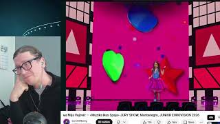 🇲🇪 Mija Vujović — «Muzika Nas Spaja»  | (Montenegro) | Jury Show Live #jesc2026  #reaction