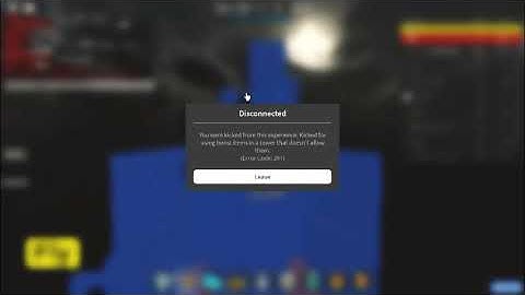 Getting Kicked from JToH for VMing in a Tower Rush lmao