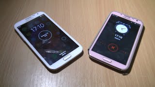 Double Ringing Alarms  At The Same Time Samsung Galaxy Note 2 Miuinote 2 Pink
