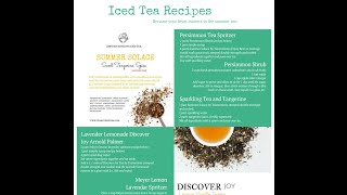 Three Iced Tea Recipes by Teamotions