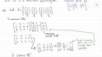 6 3 Minimal spanning sets