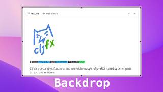 Backdrop: Screenshot-and-beautifying App for Linux/Windows Built in Clojure