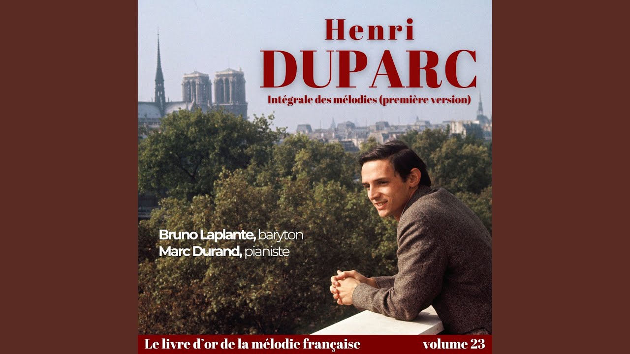 Ver DUPARC, Henri - Le manoir de Rosemonde (Robert de Bonnières) (première version de 1982) no YouTube Ver DUPARC, Henri - Le manoir de Rosemonde (Robert de Bonnières) (première version de 1982) no YouTube