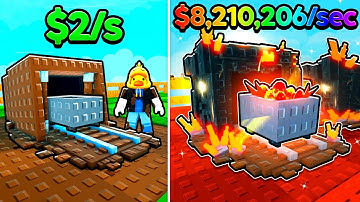 I Built a MAX LEVEL Mineshaft Tycoon and Made MILLIONS in Roblox!