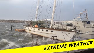THE STORM ALLAN - Wind speed 32 - 40m/s , Force 11. Oct28 - 2013 hurricane, extreme weather powerful