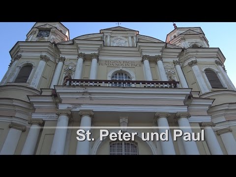 Chirch of St  Peter and Paul in Vilnius  - 4k