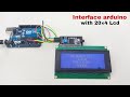 How to interface 20×4 Lcd display with arduino,20×4 Lcd connection with arduino,20×4 Lcd tutorial