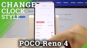How to Enter Clock Customization in OPPO Reno 4 - Alarm Clock Settings