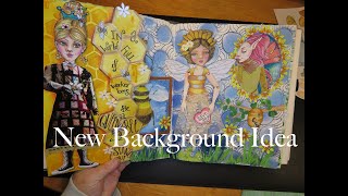 Easy New Background for Art Journals