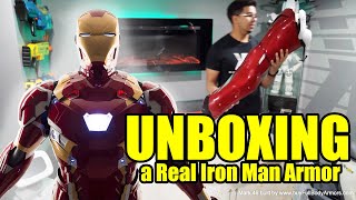 Unboxing a Real Iron Man Armor - You Get What You See