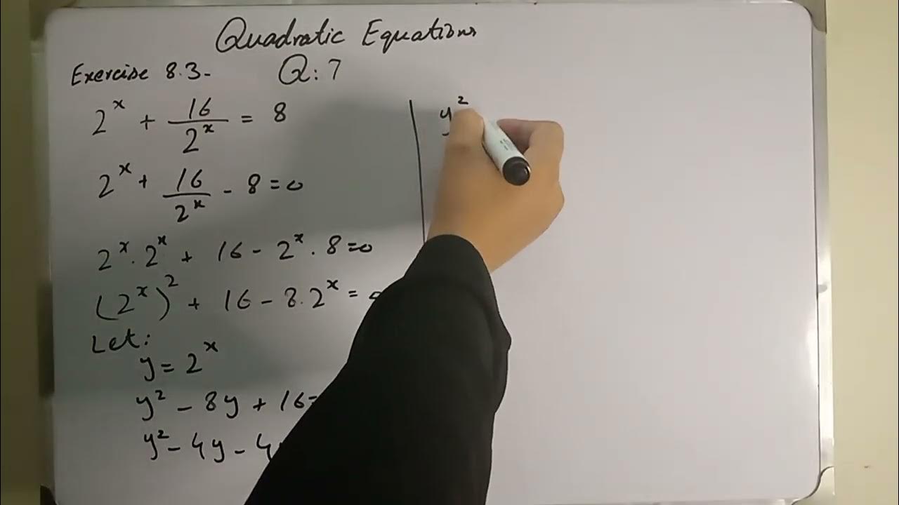 Quadratic equation unit 8 exercise 8 3 question 6 11 class 9
