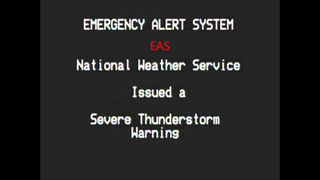 EAS Alert #68 Severe Thunderstorm Warning - YouTube