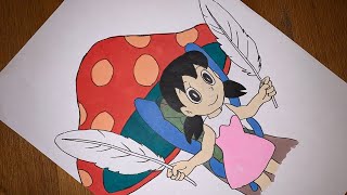 Speed drawing Doraemon Cute fairy Shizuka-chan /Sue How to draw step by step