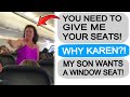 Karen DEMANDS MY SEATS, GETS TAUGHT A LESSON!  r/EntitledPeople