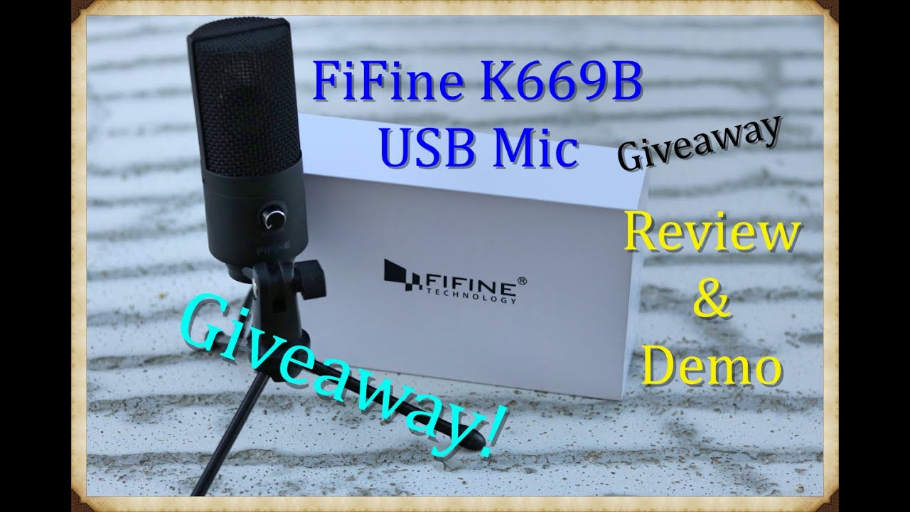 FREE ! Fifine Condenser USB Microphone K669B Review/Demo YouTube