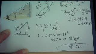 MTH 112  Law of Sines applications (11min)