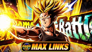 POWERFUL F2P EZA LEVEL 10 LINKS 100% RAINBOW STAR EZA LR AGL SSJ TRUNKS! (DBZ: Dokkan Battle)