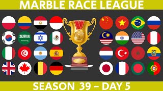 Marble Race League Season 39 DAY 5 Marble Race in Algodoo