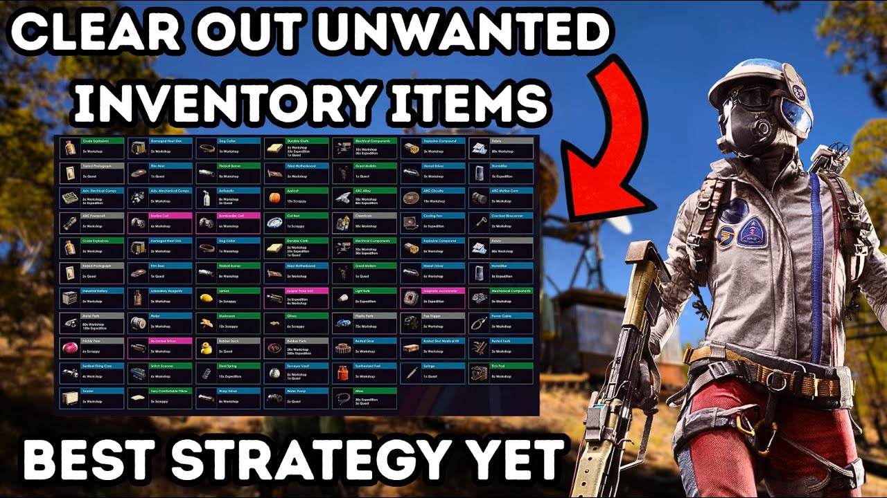 ARC Raiders | CLEAN YOUR INVENTORY WHILE KEEPING CRUCIAL ITEMS - YouTube