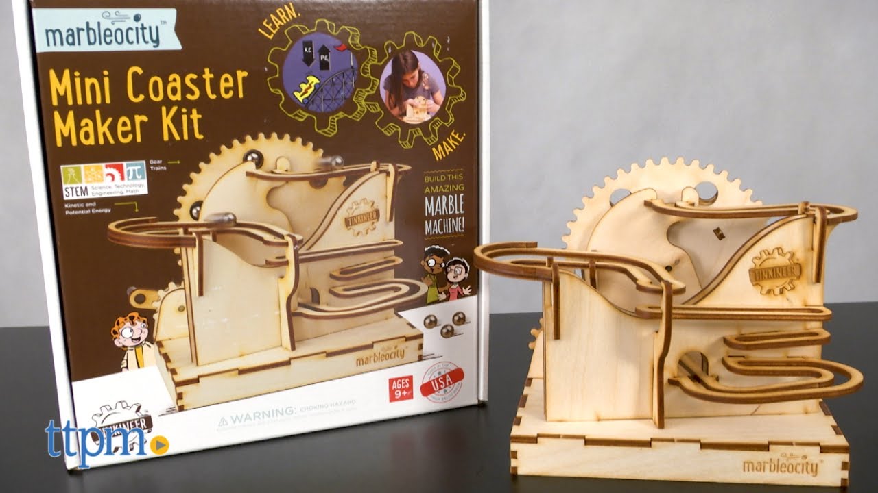 Marbleocity Mini Coaster Maker Kit from PlayMonster YouTube