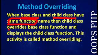 Part 9. PHP Class Object Tutorial in Hindi | Method Overriding | Acesoftech Academy