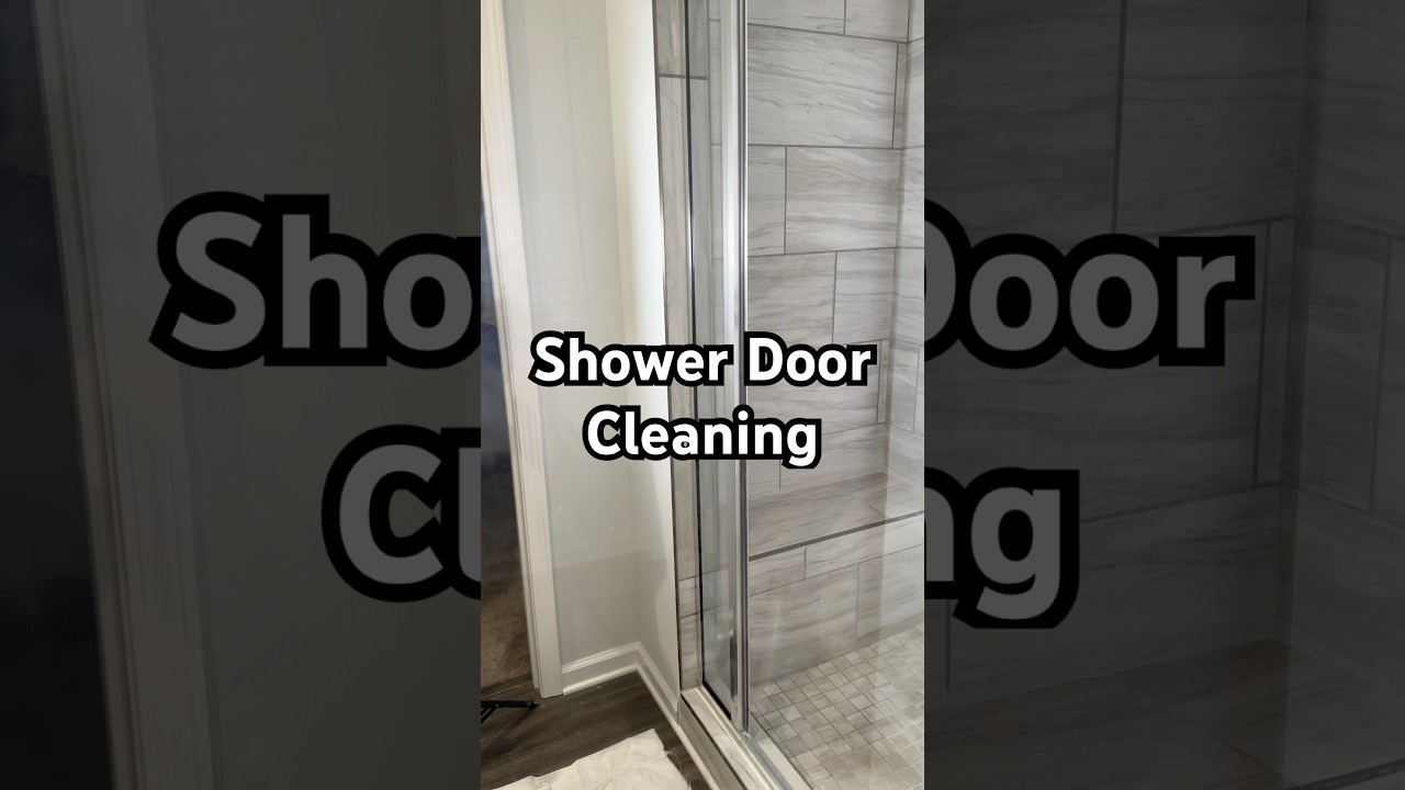 My mom bought me Tilex and now I don’t clean my shower glass without it. Look at the difference 🤩🤩