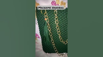 Macrame Handbag || Macrame Bag || Macrame Bag New Design 2021 || #shorts