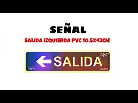 Video de Señal Salida Izquierda PVC 10.5x42cm  Verde