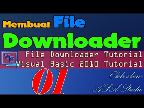 Visual Basic 2010 Tutorial, Pembuatan File Downloader, 1, Design dan Komponen