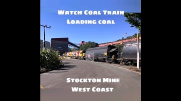 【Stockton Coal Train Loading Coal / DXC5287 & DXC5483】#newzealand #train #kiwirail #locomotive