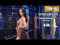 TOP 10 Evening Gown competition - Miss Grand International 2020