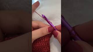 Tunisian Purl Stitch #handmade #tunisiancrochet #howto #learntocrochet #crochettutorial #diyfashion